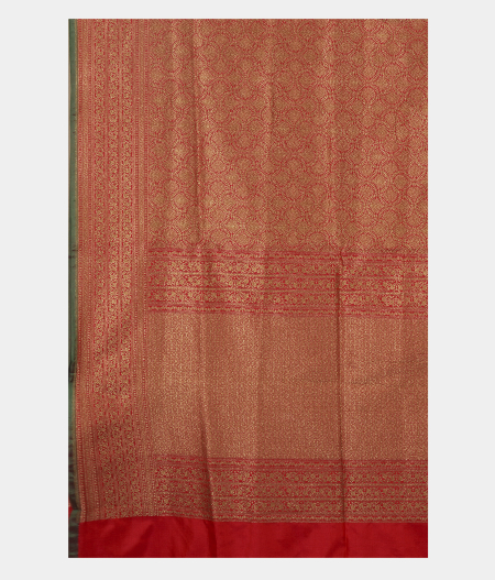 Reddish Pink Banaras Silk Saree T2541104