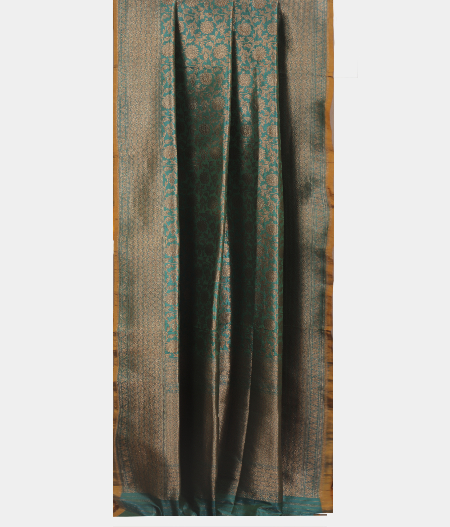 Greenish Blue Banaras Silk SareeT2541292