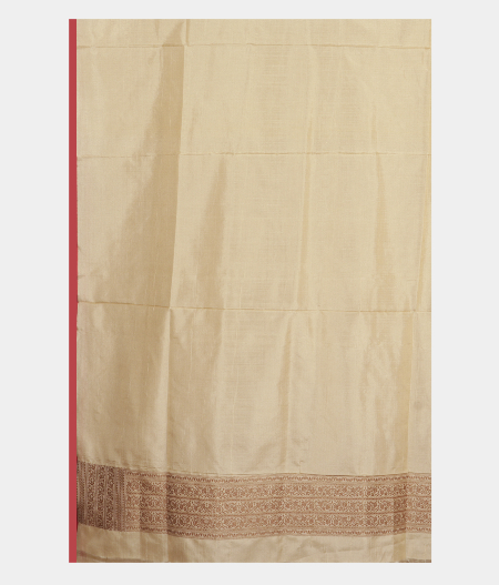 White  Banaras Silk Saree T2541113