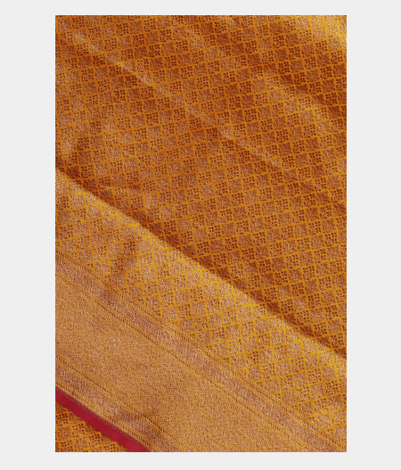 Yellow Banaras Silk Saree T254139-image