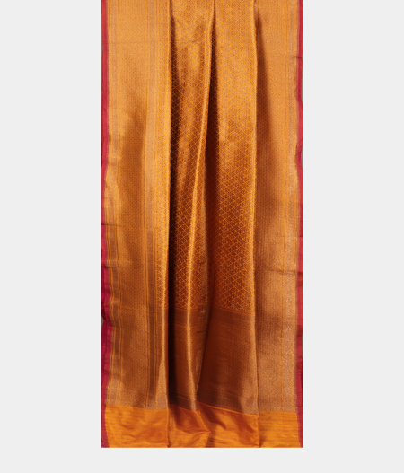 Yellow Banaras Silk Saree T2541392