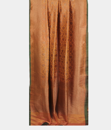 Peach Banaras Silk Saree T2541272