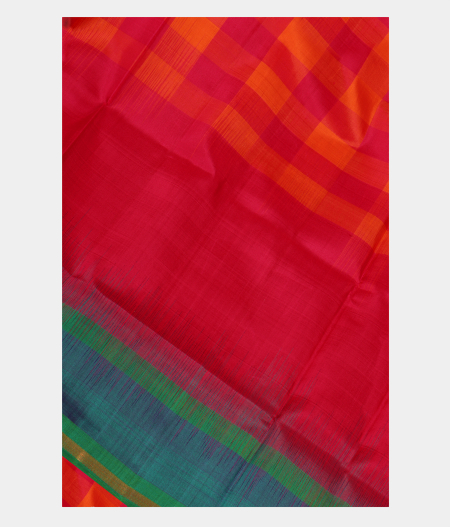 Pink and Orange Soft Silk Saree T176381-image