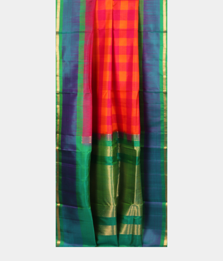 Pink and Orange Soft Silk Saree T1763812