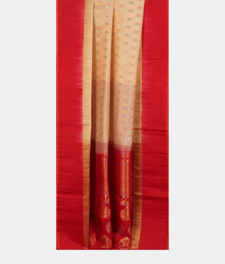 Cream Soft Silk Saree T2434552