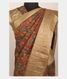 Rust Handpainted Kalamkari Kanjivaram Silk Saree T201703 11