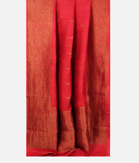 Red Tussar Saree T2490062