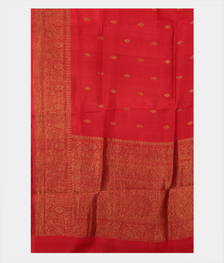 Red Tussar Saree T2490064