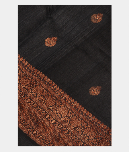 Grey Tussar Saree T248996-image