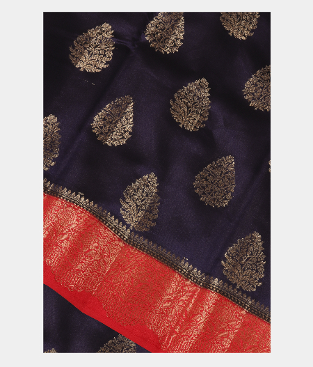 Blue Chaniya Silk Saree T247988-image