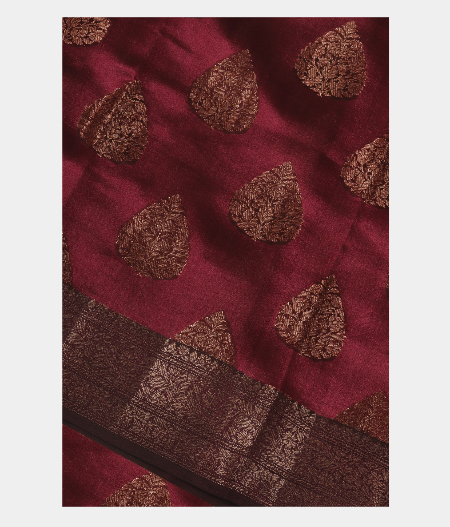 Maroon Chaniya Silk Saree T251079-image