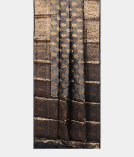 Grey Soft Printed Cotton Saree T2548952