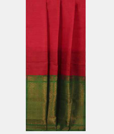 Reddish Orange Woven Raw Silk Saree T2545792