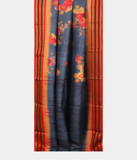 Blue Vidarbha Tussar Saree T2538132