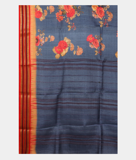 Blue Vidarbha Tussar Saree T2538134