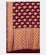 Purple Banaras Georgette Silk Saree T1620414