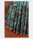 Blue Tussar Kantha Work Saree T2566071