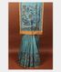 Blue Tussar Kantha Work Saree T2566072