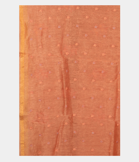 peach-linen-embroidery-saree-t254826-t254826-c