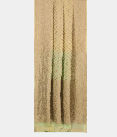 Light Yellow Banaras Georgette Silk Saree T2556732