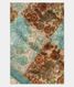 Off-White and Blue Kora Organza Printed Saree T2549231