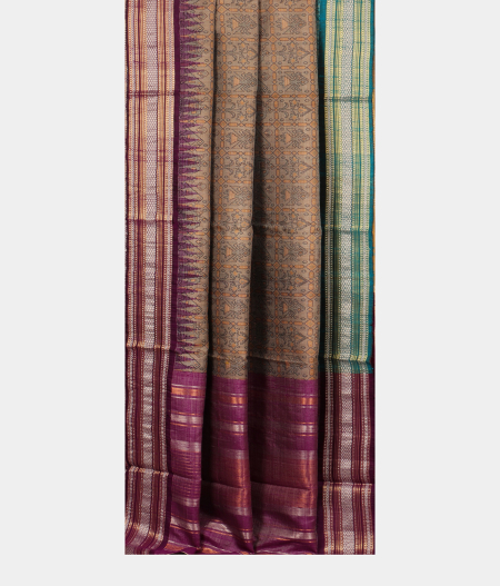 Grey Vidarbha Tussar Saree T2559112