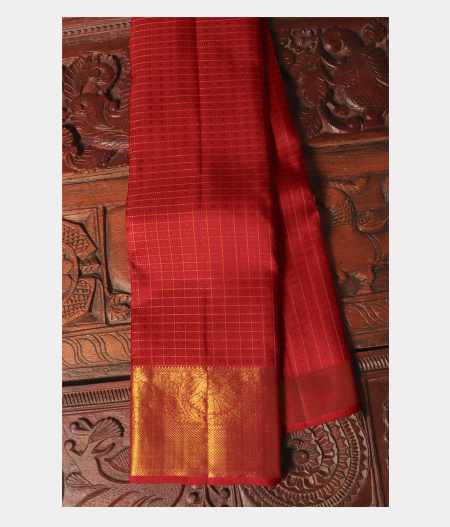 Maroon Handwoven Kanjivaram Silk Saree T257563-image