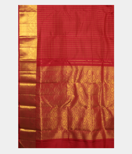 Maroon Handwoven Kanjivaram Silk Saree T2575634