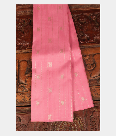 Pink Handwoven Kanjivaram Silk Saree T255034-image