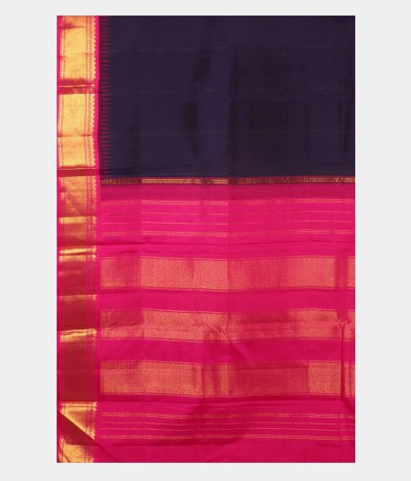 Blue Handwoven Kanjivaram Silk Saree T2388684