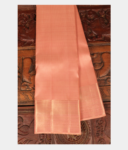 Peach Handwoven Kanjivaram Silk Saree T257300-image