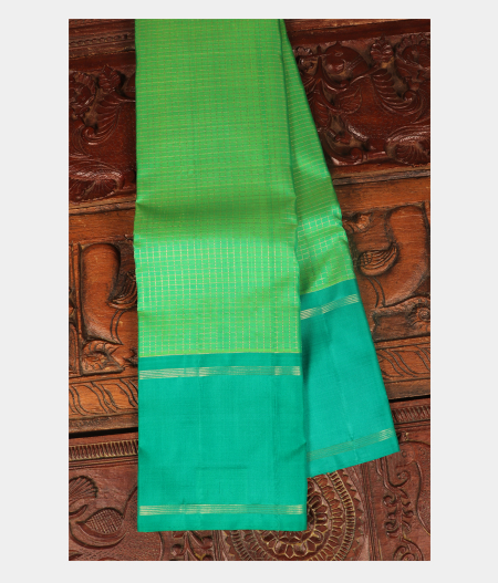 Green Handwoven Kanjivaram Silk Saree T256277-image