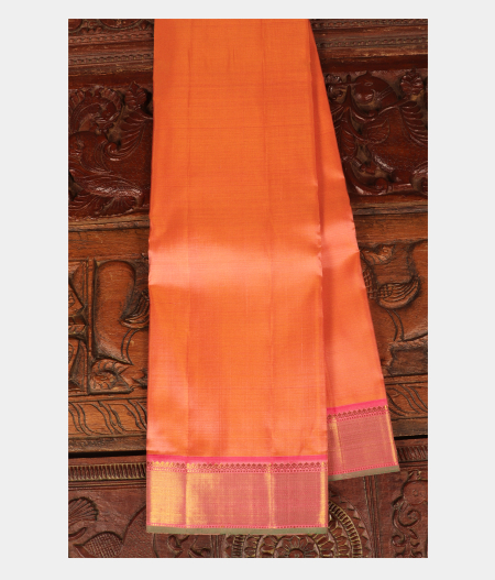 Peach Handwoven Kanjivaram Silk Saree T256160-image