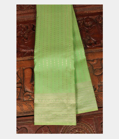 Green Handwoven Kanjivaram Silk Saree T257237-image