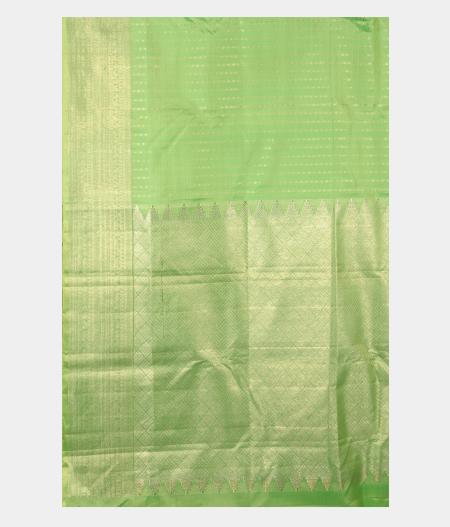 Green Handwoven Kanjivaram Silk Saree T2572374