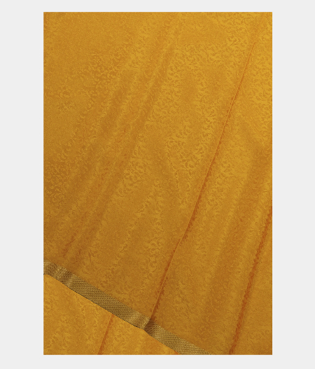 Yellow Crepe Silk Saree T250885-image