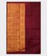 Burgundy Handwoven Kanjivaram Silk Saree T2575143