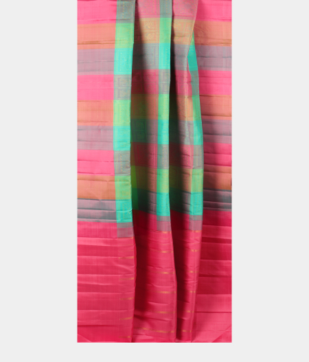 Multicolour Handwoven Kanjivaram Silk Saree T2577142