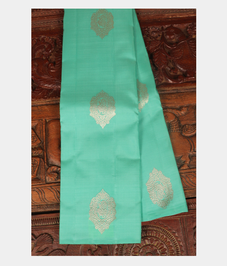 Sky Blue Handwoven Kanjivaram Silk Saree T257765-image