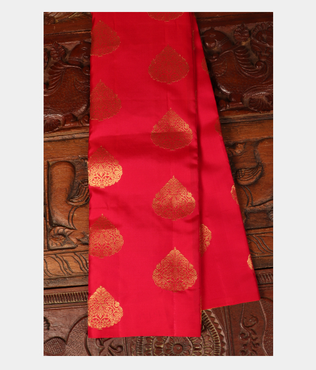 Red Handwoven Kanjivaram Silk Saree T258782-image