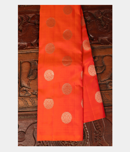 Orange Handwoven Kanjivaram Silk Saree T258786-image
