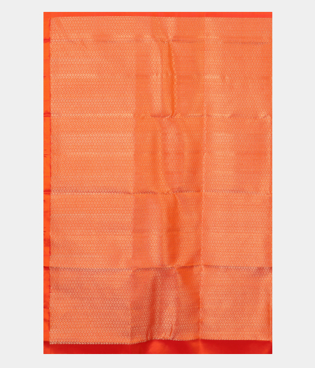 Orange Handwoven Kanjivaram Silk Saree T2587863