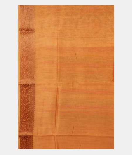 Peach Soft Tussar Printed Saree T2578203