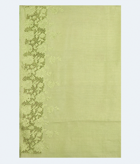 Light Green Organza Cutwork T1807083