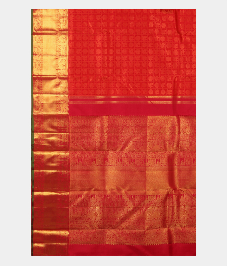 Red Handwoven Kanjivaram Silk Saree T2454704
