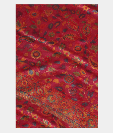 Light Pink Cashmere Kani Silk Dupatta T213484-image