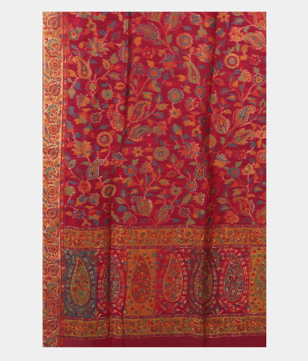 Light Pink Cashmere Kani Silk Dupatta T2134843