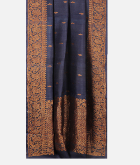 Blue Tussar Saree T2490182