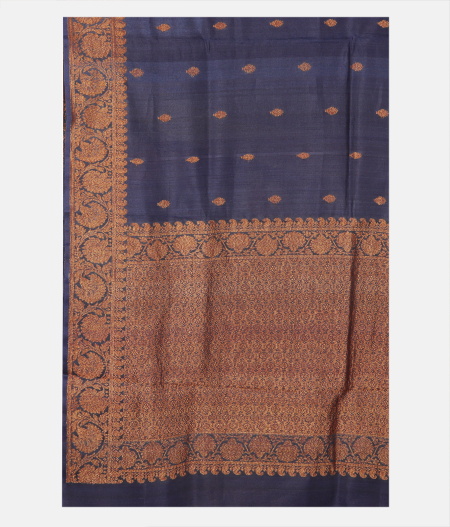 Blue Tussar Saree T2490184