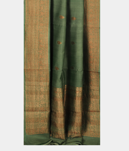 Green Tussar Saree T2489892